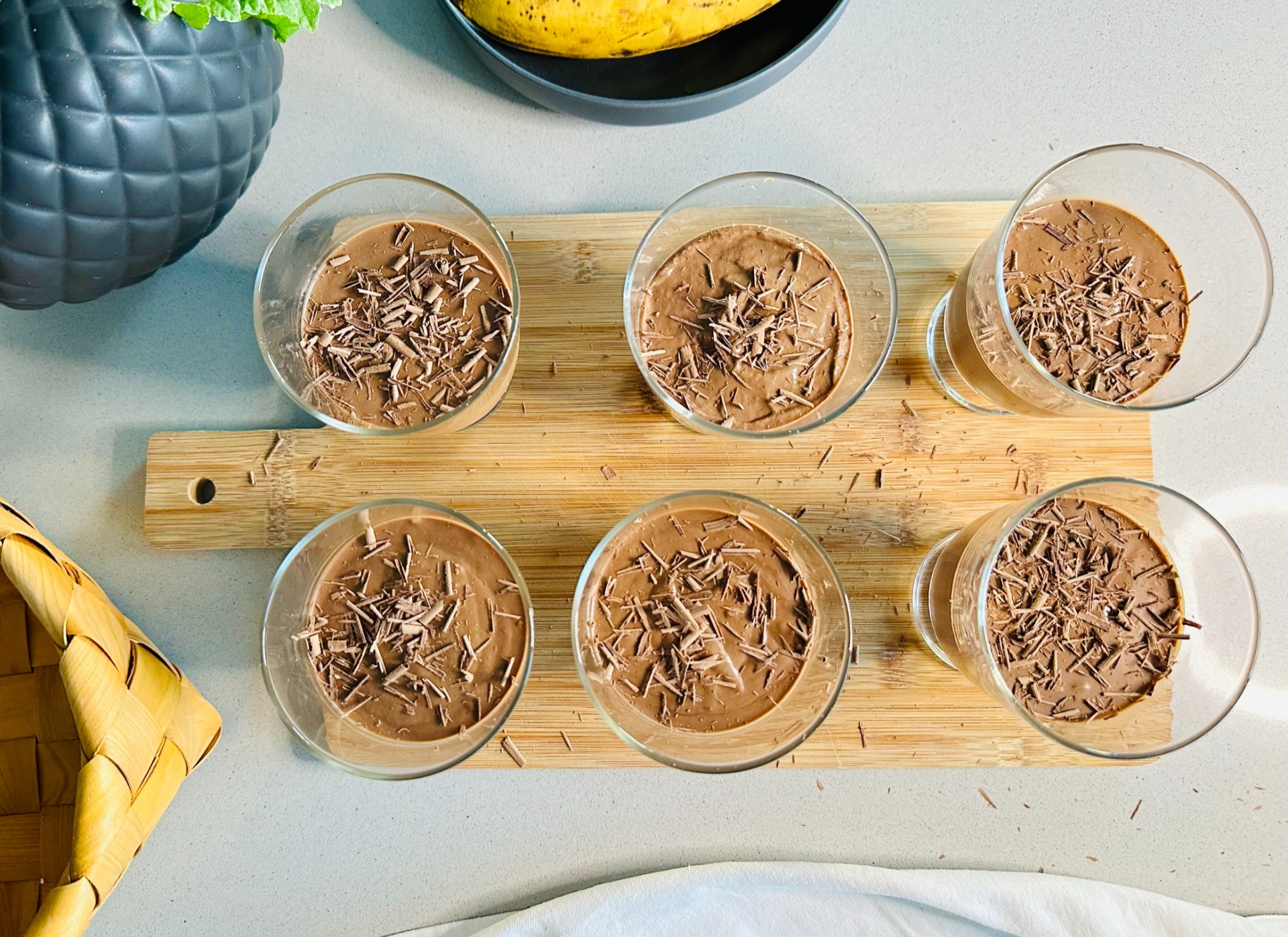 Mousse de chocolate saudável